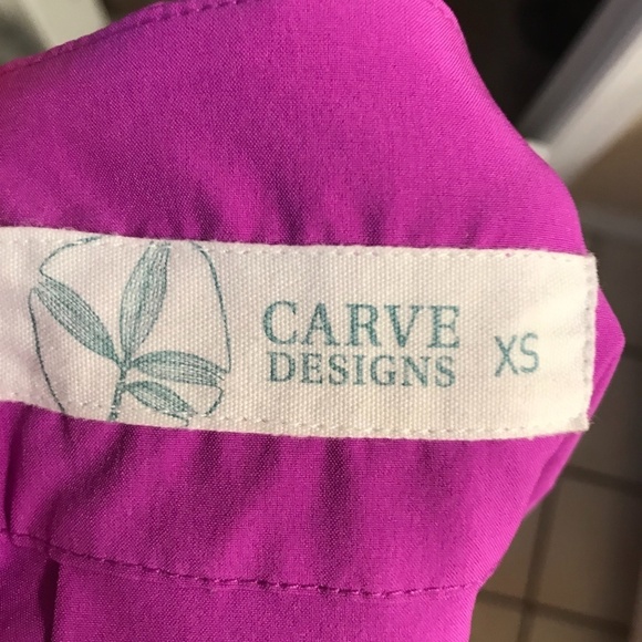Carve Designs Fuchsia Hot Pink Halter Dress XS - Picture 3 of 4